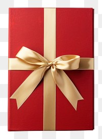 PNG  Book with golden ribbon gift red high angle view. AI generated Image by rawpixel.
