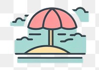 PNG Summer umbrella sunshade outdoors. AI generated Image by rawpixel.