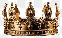 PNG  Crown jewelry gold black background. AI generated Image by rawpixel.