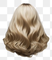 PNG Photo of a hair wig adult hairstyle elegance. AI generated Image by rawpixel.