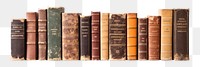 PNG Old books in the row publication library text. AI generated Image by rawpixel.