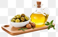 PNG Olive oil food olive white background. AI generated Image by rawpixel.