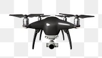 Surveillance drone png, transparent background