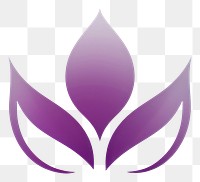 PNG Lotus logo purple plant. AI generated Image by rawpixel.