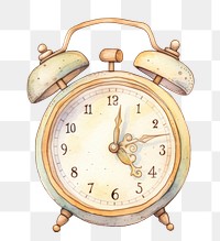 PNG Alarm clock white background furniture accuracy. AI generated Image by rawpixel.