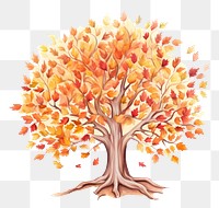 PNG Autumn tree drawing painting sketch. AI generated Image by rawpixel.