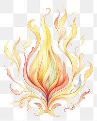 PNG Flame drawing pattern fire. AI generated Image by rawpixel.