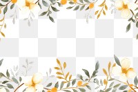 PNG Jasmine border frame backgrounds pattern graphics. 