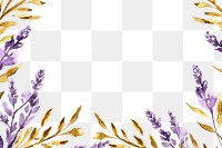 PNG Lavender flower border frame backgrounds pattern purple. AI generated Image by rawpixel.