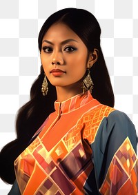 PNG Thai woman portrait photography jewelry. AI generated Image by rawpixel.