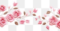 PNG Rose garden pattern embroidery textile. AI generated Image by rawpixel.