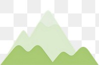 PNG Green mountain nature tranquility landscape. AI generated Image by rawpixel.