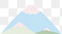 PNG Fuji mountain stratovolcano outdoors triangle. AI generated Image by rawpixel.