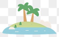 PNG  Island outdoors nature plant. AI generated Image by rawpixel.