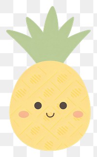 PNG  Pineapple fruit food anthropomorphic. AI generated Image by rawpixel.