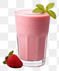 PNG Strawberry smoothie milkshake fruit juice. AI generated Image by rawpixel.