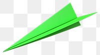 PNG  Green Paper plane paper origami green. AI generated Image by rawpixel.