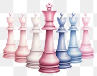 PNG Intelligence chessboard recreation relaxation. AI generated Image by rawpixel.