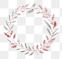 PNG Little Christmas wreath embroidery pattern christmas. AI generated Image by rawpixel.