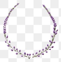PNG Little Lavender circle border lavender embroidery necklace. AI generated Image by rawpixel.
