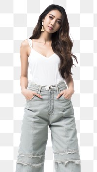 PNG Jean fashion jeans denim adult. AI generated Image by rawpixel.