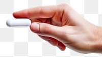 PNG A capsule medicine holding white hand. AI generated Image by rawpixel.