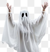 PNG  White ghost costume adult hand white background. AI generated Image by rawpixel.