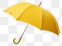 PNG Yellow umbrella white background protection sheltering. AI generated Image by rawpixel.