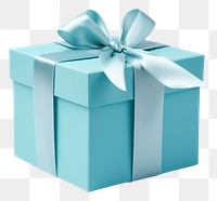 PNG  Gift box anniversary celebration turquoise. AI generated Image by rawpixel.