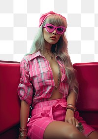 PNG Thai girl portrait glasses fashion. AI generated Image by rawpixel.