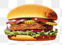 PNG Float burger food advertisement hamburger. AI generated Image by rawpixel.