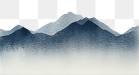 PNG Mountain Grey and Blue backgrounds landscape. AI generated Image by rawpixel.