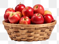 PNG A basket of apples fruit plant food. AI generated Image by rawpixel.