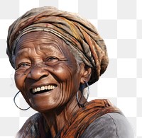 PNG Black old woman smiling portrait laughing adult. 