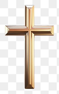 PNG Cross earring crucifix symbol white background. AI generated Image by rawpixel.