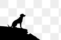 PNG Dog backlighting silhouette mammal. 