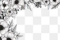PNG  Floral backgrounds pattern drawing