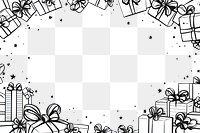 PNG Gift box backgrounds pattern drawing. AI generated Image by rawpixel.