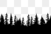 PNG Trees forest silhouette fir | Premium PNG - rawpixel