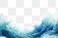 PNG  Wave border backgrounds outdoors nature. AI generated Image by rawpixel.