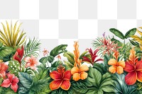 PNG  Tropical summer hibiscus outdoors tropics. AI generated Image by rawpixel.