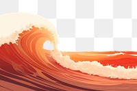 PNG Ocean wave outdoors nature sports. AI generated Image by rawpixel.