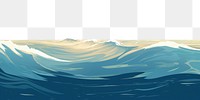 PNG Water wave landscape outdoors nature. AI generated Image by rawpixel.