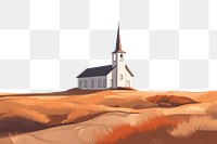 PNG Church architecture landscape building. AI generated Image by rawpixel.