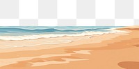 PNG Beach backgrounds outdoors horizon. AI generated Image by rawpixel.