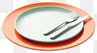 PNG  Plate knife fork food. AI generated Image by rawpixel.