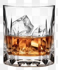 PNG Bourbon glass whisky drink white background. AI generated Image by rawpixel.