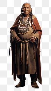 PNG  Native American clothing costume white background. AI generated Image by rawpixel.