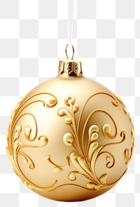 PNG  Golden christmas ornament pendant jewelry locket. AI generated Image by rawpixel.