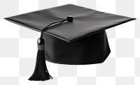PNG  Graduation mortarboard white background intelligence certificate. AI generated Image by rawpixel.